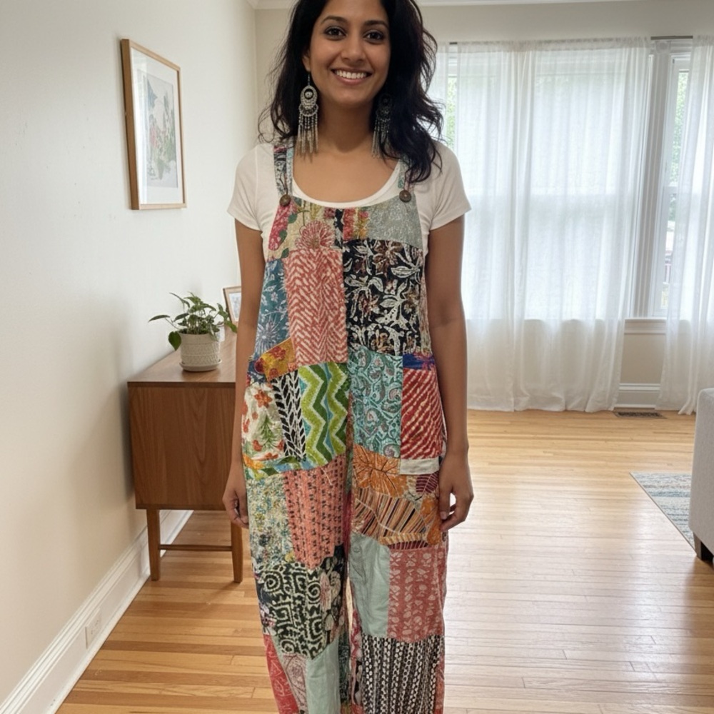 Kathmandu Multicolor Patchwork Jumpsuit Romper
